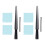 6Sets Professionele Ring Meetlint Zwart Us Maat Ringmaatmeter 1