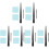 6Sets Professionele Ring Meetlint Zwart Us Maat Ringmaatmeter 2