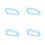 4Paren Duurzame ABS Bedrail Ringen Sky-Blue Kinderbed Beveiliging 6
