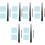 6Sets Professionele Ring Meetlint Zwart Us Maat Ringmaatmeter 3