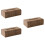 3St Tissue Box Bruin Decoratief Voor Desktop En Woonkamer 4