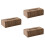 3St Tissue Box Bruin Decoratief Voor Desktop En Woonkamer 5