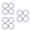 12St Auto Ventieldoppen Set Met Strass Rhinestone, Duurzaam Multikleur 10