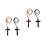 4St Kleurrijke Kruis Car Charms Polyester Voor Decor 6