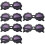 6St Anti-Uv Kinderbril Zwart Party Mode Accessoire 7