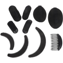 3Sets Duurzame Zwarte Haar Spons Voor Volumevergroting
