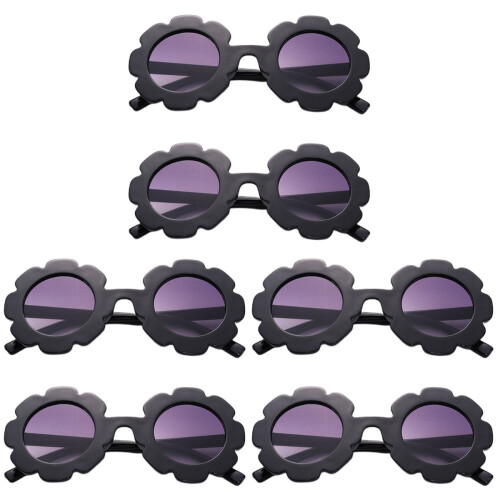 6St Anti-Uv Kinderbril Zwart Party Mode Accessoire 1