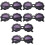 6St Anti-Uv Kinderbril Zwart Party Mode Accessoire 3