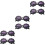 6St Anti-Uv Kinderbril Zwart Party Mode Accessoire 5