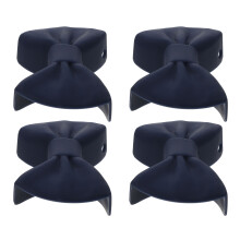 4Paare Blaue Anti-Hitzeklammern Silikon Topfclips