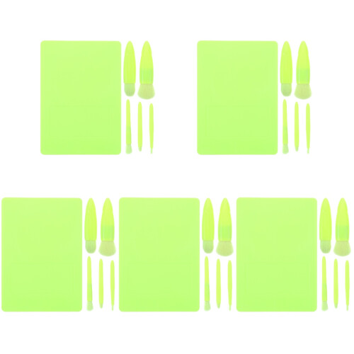 5Sets Kleine Make-Upborstel Set Voor Poeder, Lippen En 1