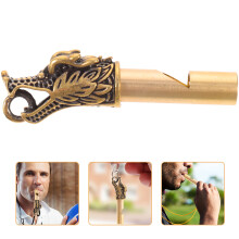 2St Gouden Dierenkop Fluitjes Outdoor Nood Fluitje Sleutelhanger