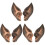 3Paren Zwarte Cosplay Ooren Materialen Elf Oor Props 4
