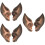 3Paren Zwarte Cosplay Ooren Materialen Elf Oor Props 8