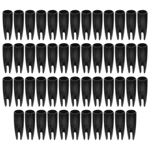 100St Pijl Nock Covers Zwart Plastic Voor Professionele Boogschutters 1