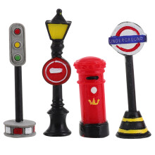 20St Resin Miniatuur Straatborden Tuinlamp Creatief DIY