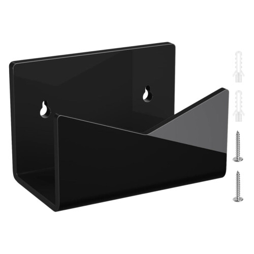 2Sets Desktop Brievenhouder Acryl Zwart Voor Postkaarten En Documenten 2