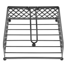 3Stk Feiner Schwarzer Serviettenhalter Metall Und