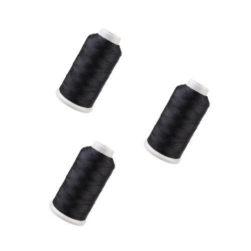 3St Zwart Polyester Naaldwerk Spools Quilt En Kleding 2