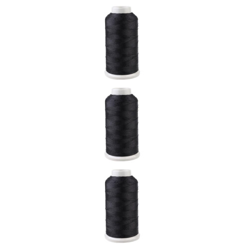 3St Zwart Polyester Naaldwerk Spools Quilt En Kleding 1