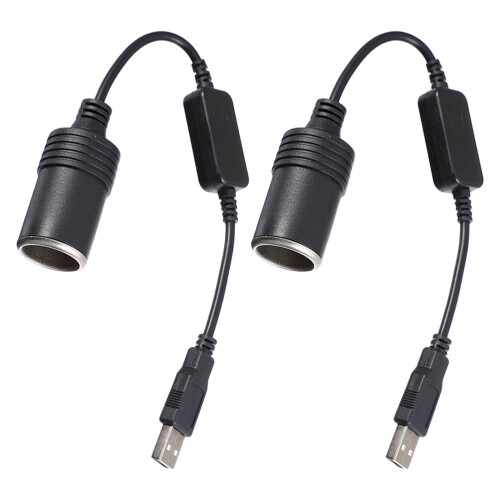 6St Compacte PVC Auto Sigarettenaansteker Converter USB Plug Adapter 2