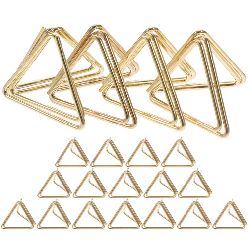 100St Gouden Aluminium Papierclips Driehoekig Decoratief & Functioneel