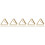 100St Gouden Aluminium Papierclips Driehoekig Decoratief & Functioneel 10
