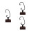 3St Multifunctionele Horlogehouder Van Walnoothout Elegant En Stevig 3
