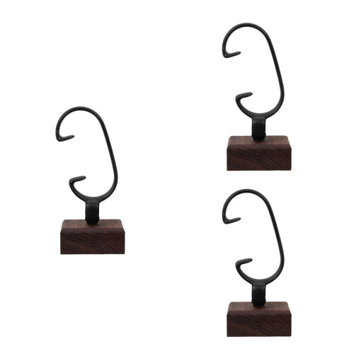 3St Multifunctionele Horlogehouder Van Walnoothout Elegant En Stevig 2