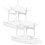 4St Mini Tuinpaviljoen Van ABS Wit DIY Model Voor Decor 3