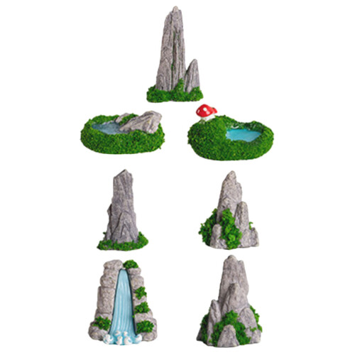28St Mini Landschapsdecoratie Met Resin Berg En Mini 1