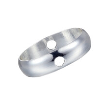 40St Zilveren Metalen Dubbele Ringen Voor DIY Sieraden