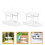 4St Mini Tuinpaviljoen Van ABS Wit DIY Model Voor Decor 9