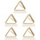 100St Gouden Aluminium Papierclips Driehoekig Decoratief & Functioneel 7