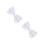 2St Wit Verstelbare Bow Tie Polyester Zijde Met Luxe 6