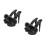 2Paren Zwarte Sandalen Met Trendy Decor 7