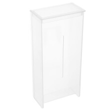 5St Wandgemonteerde Transparante Tissue Box ABS, Voor Wipes En Papier