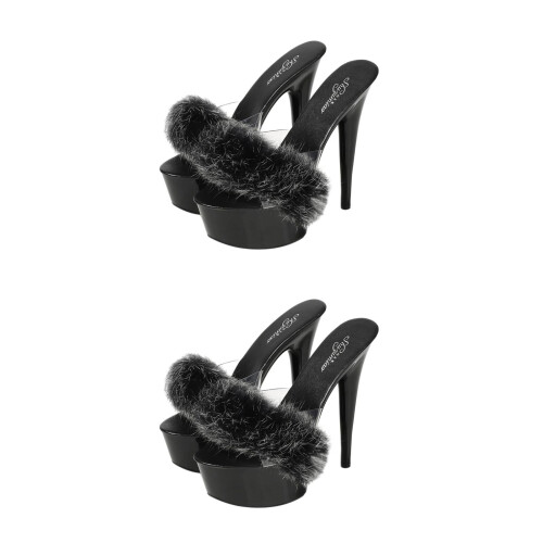 2Paren Zwarte Sandalen Met Trendy Decor 2
