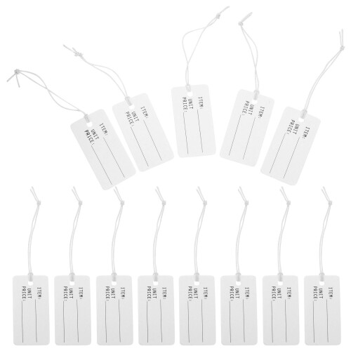 200St Papierlabels Met , Wit, Voor Sieraden En Geschenken