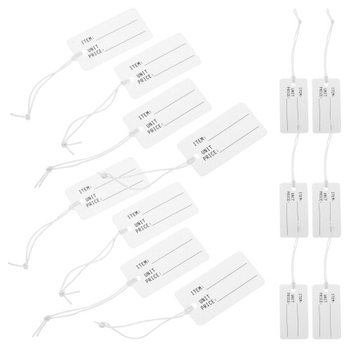 200St Papierlabels Met , Wit, Voor Sieraden En Geschenken 1
