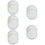 10St Koudgewalst Staal Auto Speaker Wit Subwoofer Beschermnet 11