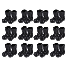 90Stk Mini Santa Stiefel Ornament Schwarz Pe Robust Für Weihnachtsdeko