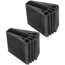 4St Laddervoet Pads Rubber Zwart Antislip Voor Vloerbescherming