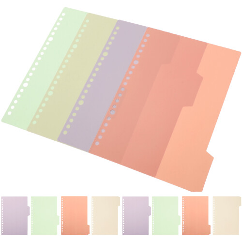 20Sets Kleurrijke Losse Plastic Divider Tabs Voor Boek En Map 1