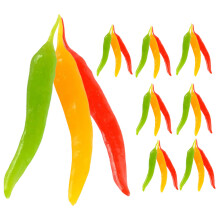 72Stk Pfeffermodell PVC Mehrfarbig Realistische Nachbildung Chili