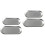 4Stk Teller Grau Oval Form Für Und Party 5