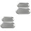 4Stk Teller Grau Oval Form Für Und Party 4