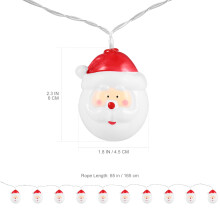 3Stk Santa Lichtkette Mit Leds Bunt Für Wohnzimmer Party