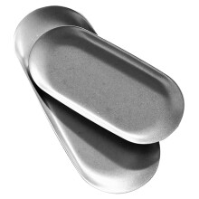 4Stk Teller Grau Oval Form Für Und Party