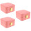 3Stk Lederschmuckbox Pink Mit Für Ringe 9